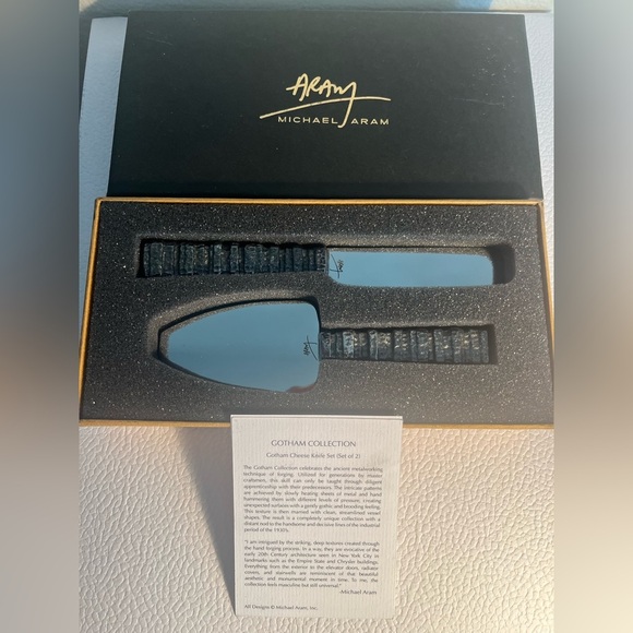micheal ARAM Other - Michael Aram Black Cheese Knife Set - the Gotham collection